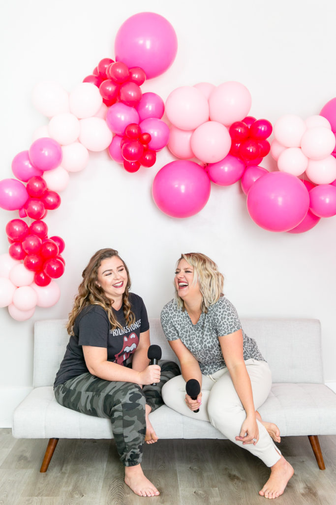 Business bestie brand photo session with Balloons 