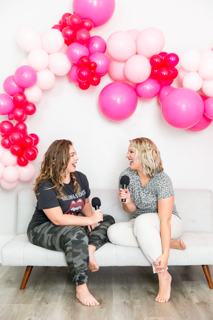 Business bestie brand photo session with Balloons