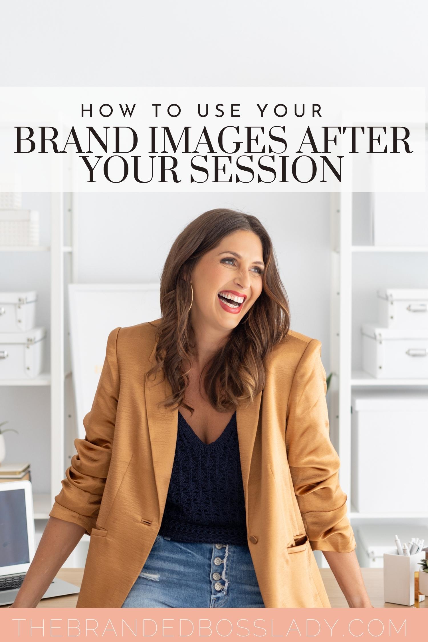 How to use your brand images after your session