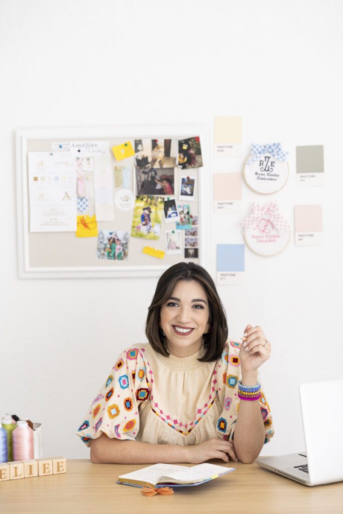 Maria Zhelyazkov of Shop Ameliee Brand | Embroidery Gift Shop